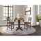 International Concepts 42 in. Solid Wood Dual Drop Leaf Dining Table with 2 Counter Height Stools in Hickory/Washed Coal K45-42DPT-23-S6172-2 - alternate 5